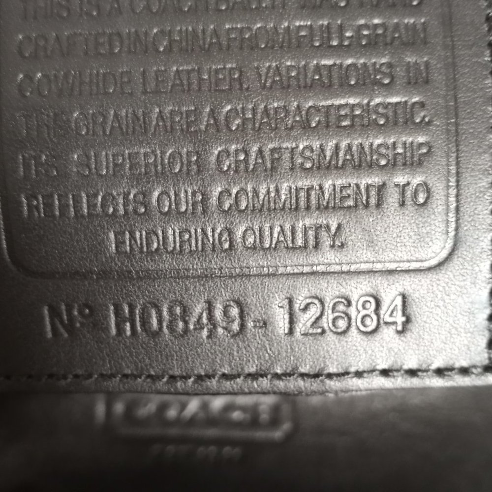 COACH Madison Black Leather Hobo - Picture 5 of 5
